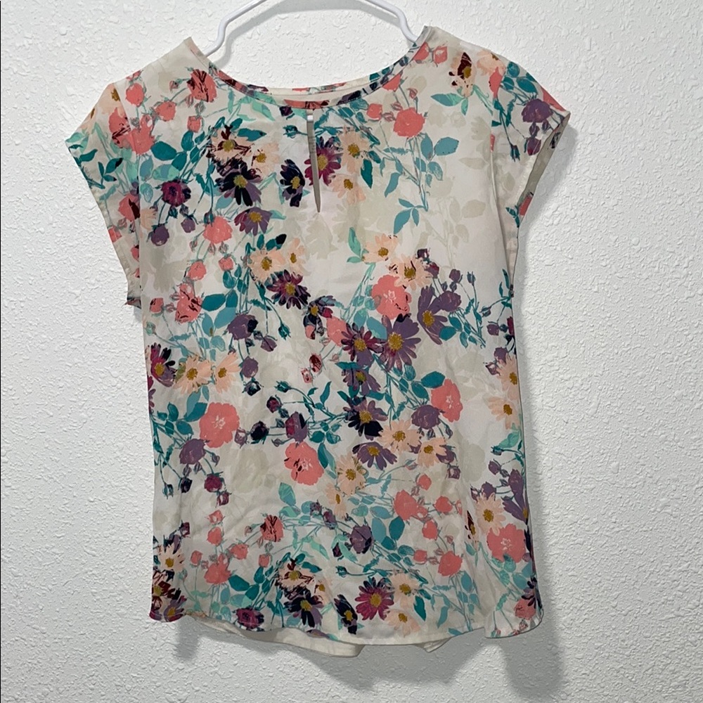 Van Heusen Pink and Purple Short Sleeve Tee